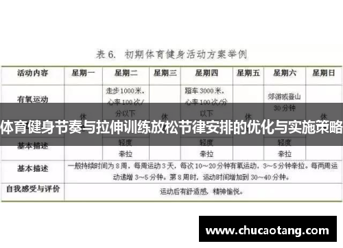 体育健身节奏与拉伸训练放松节律安排的优化与实施策略