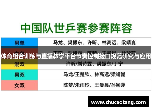 体育组合训练与直播教学平台节奏控制接口规范研究与应用